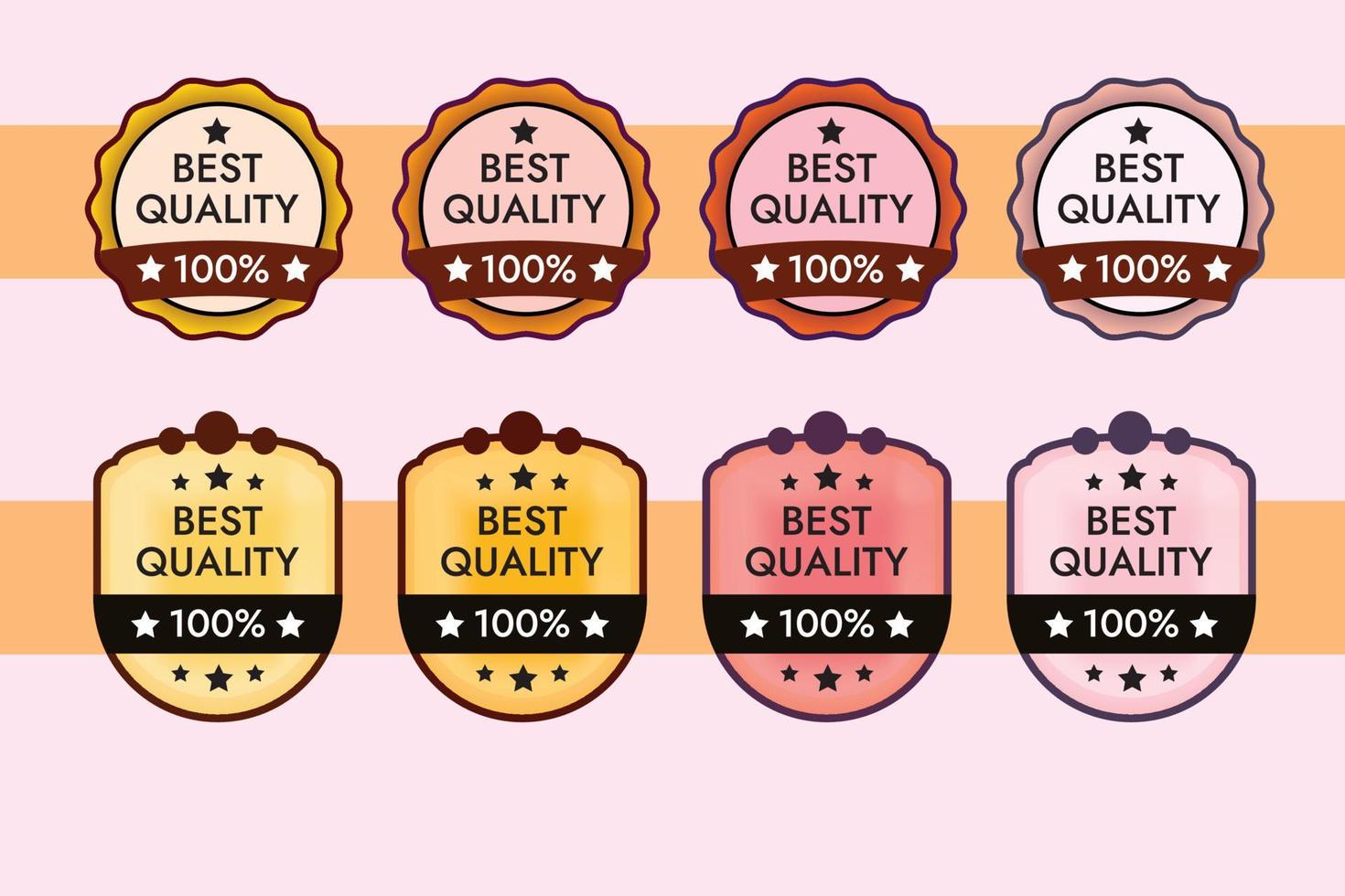 Best quality label collection vector