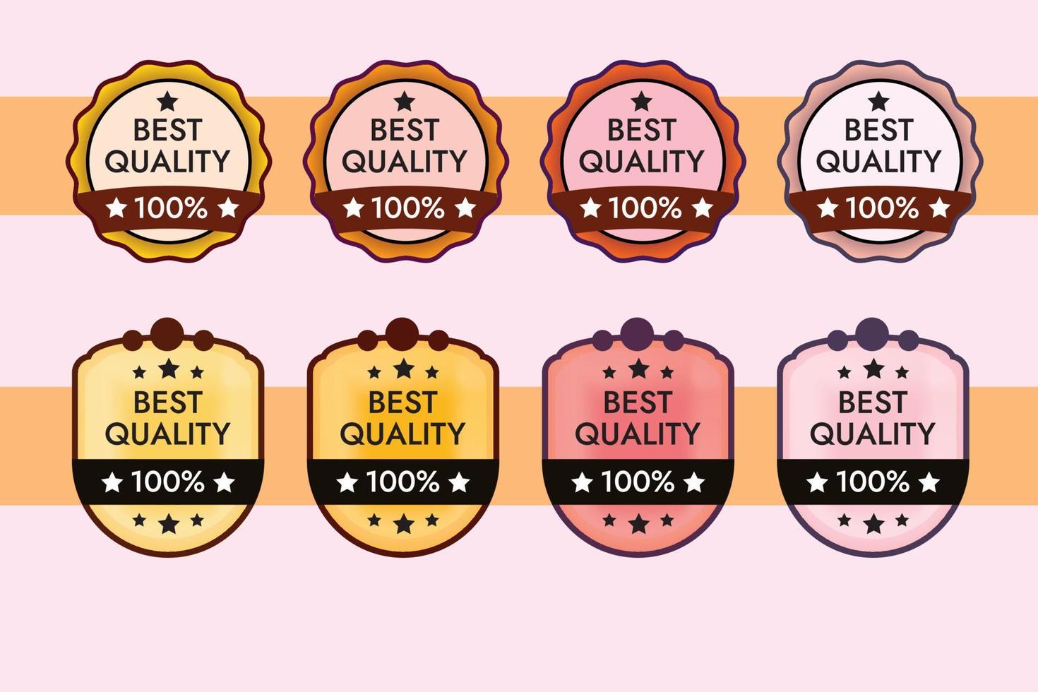 Best quality label collection vector