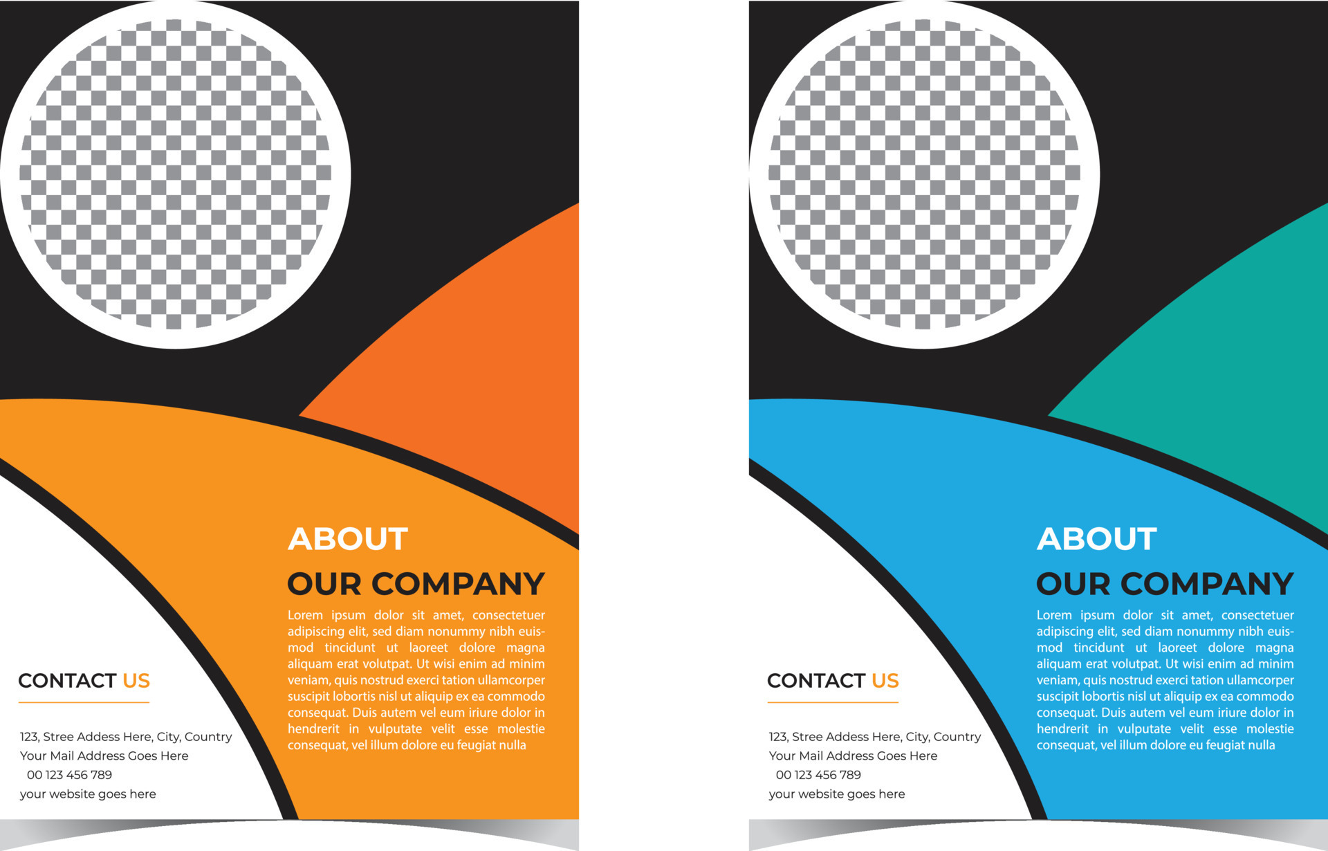 Modern digital marketing agency flyer template, Brochure template poster background for business