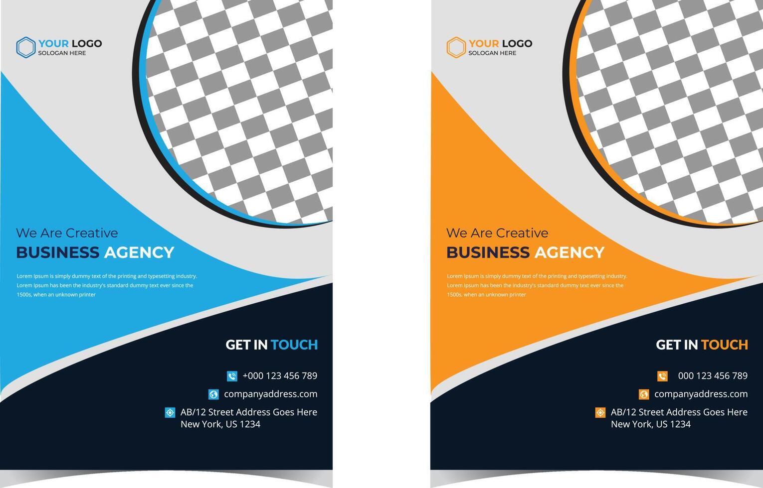 Modern digital marketing agency flyer template, Brochure template
