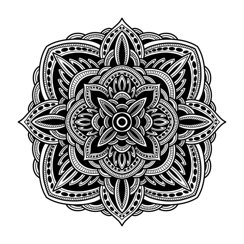 diseños de tatuajes de mandalas vectoriales vector