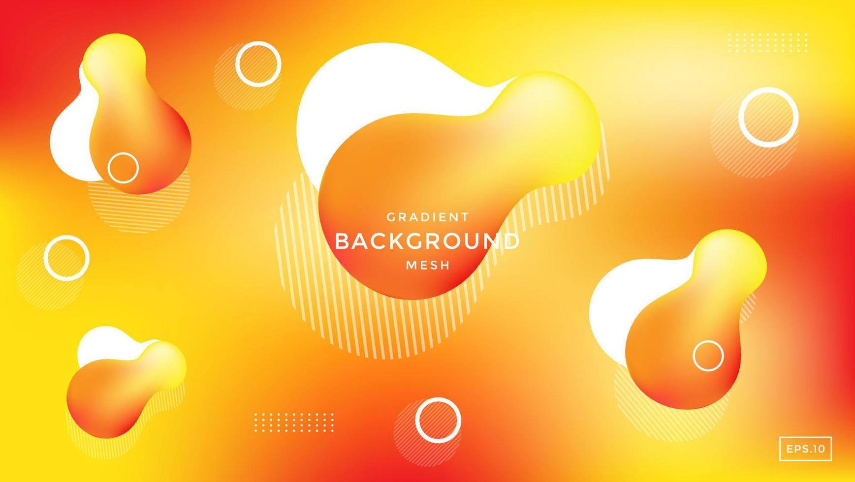 Abstract modern fluid mesh background with gradient colors perfect for templates, banners, flyers, posters, etc. vector