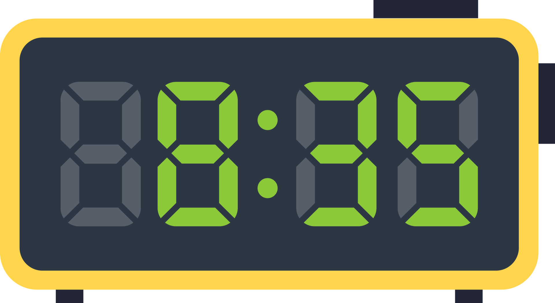 alarm clock flat color 18925159 PNG
