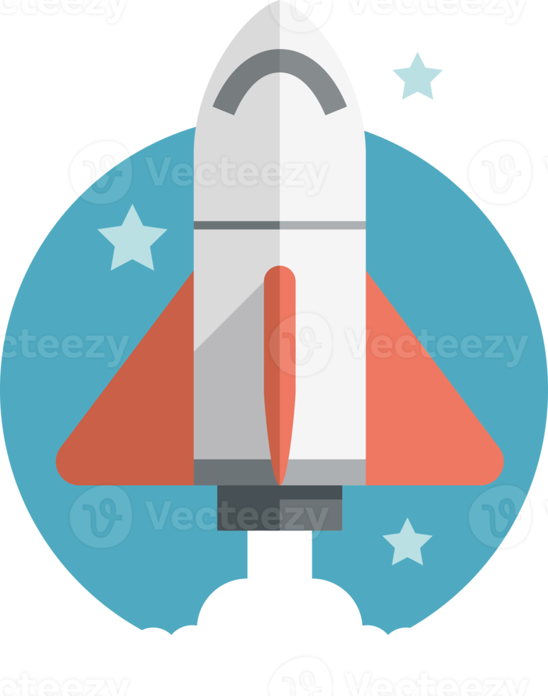 rocket flat icon png