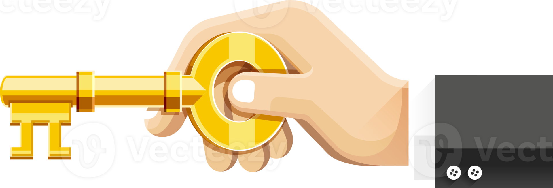 Business Key color icon png