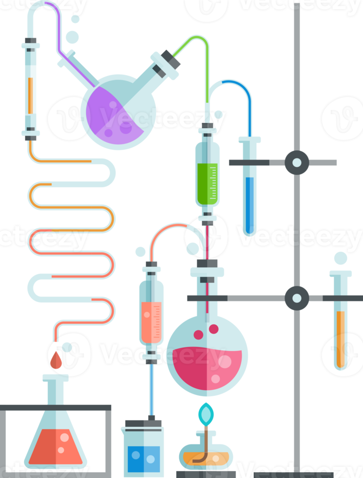 laboratório médico de tubo de ensaio png