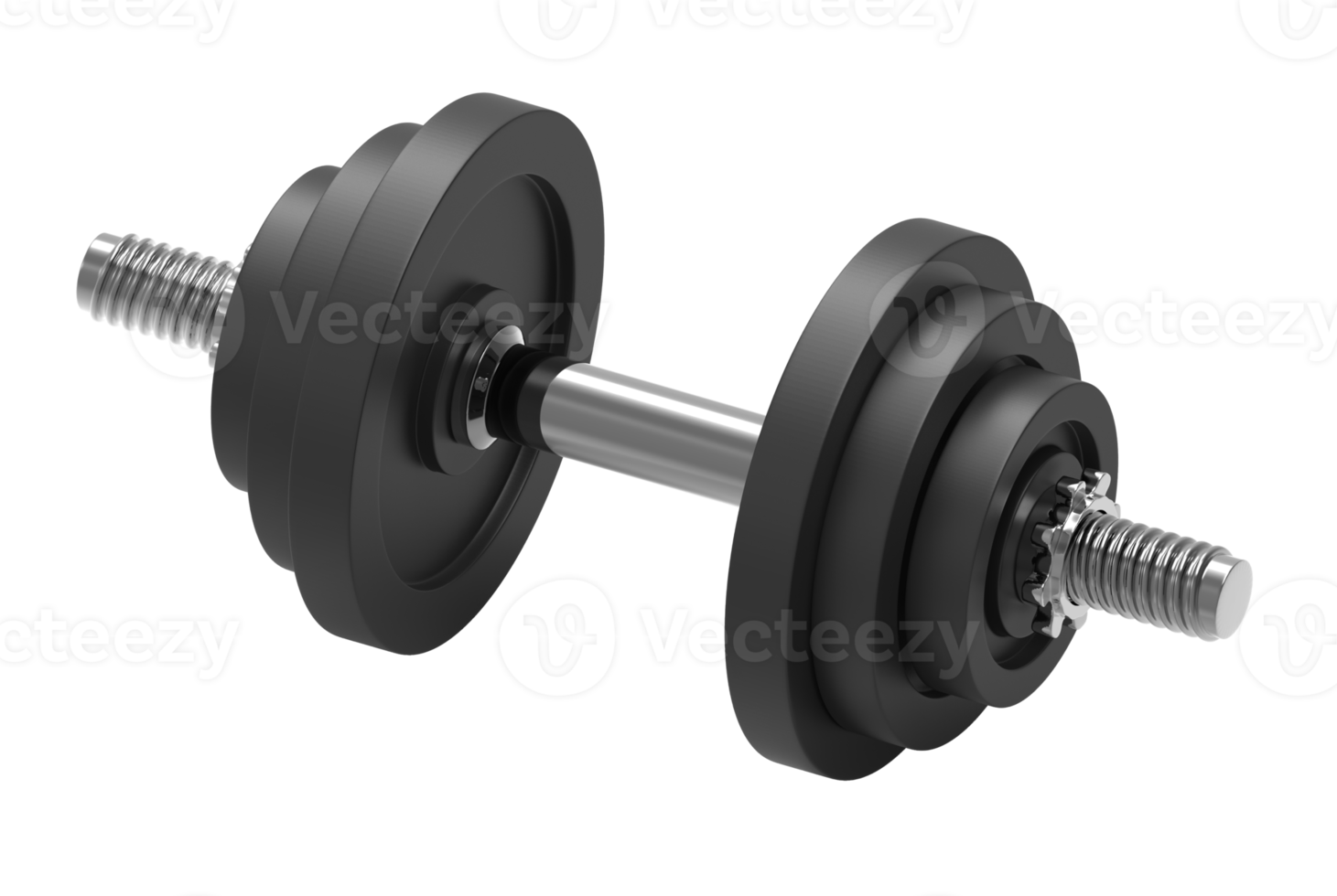 Dumbbell 3D illustration png