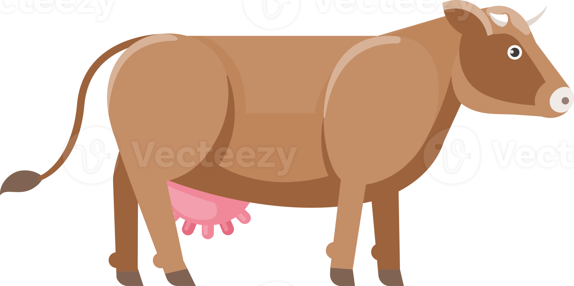 Cow flat color png