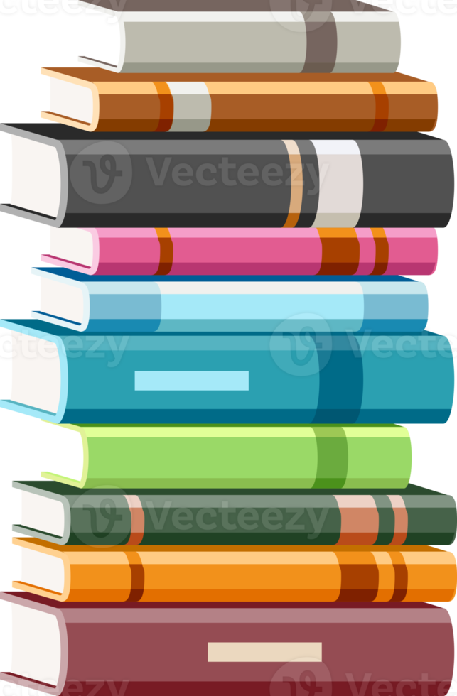 book stack color icon png