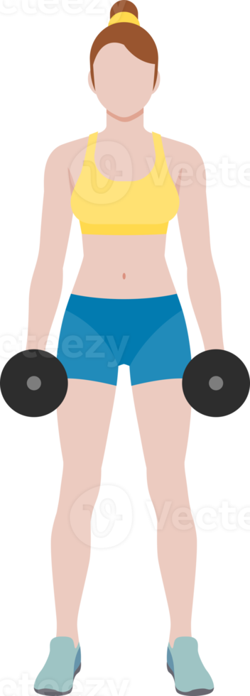 Woman workout fitness png