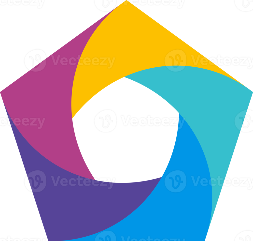 abstract color logo element png