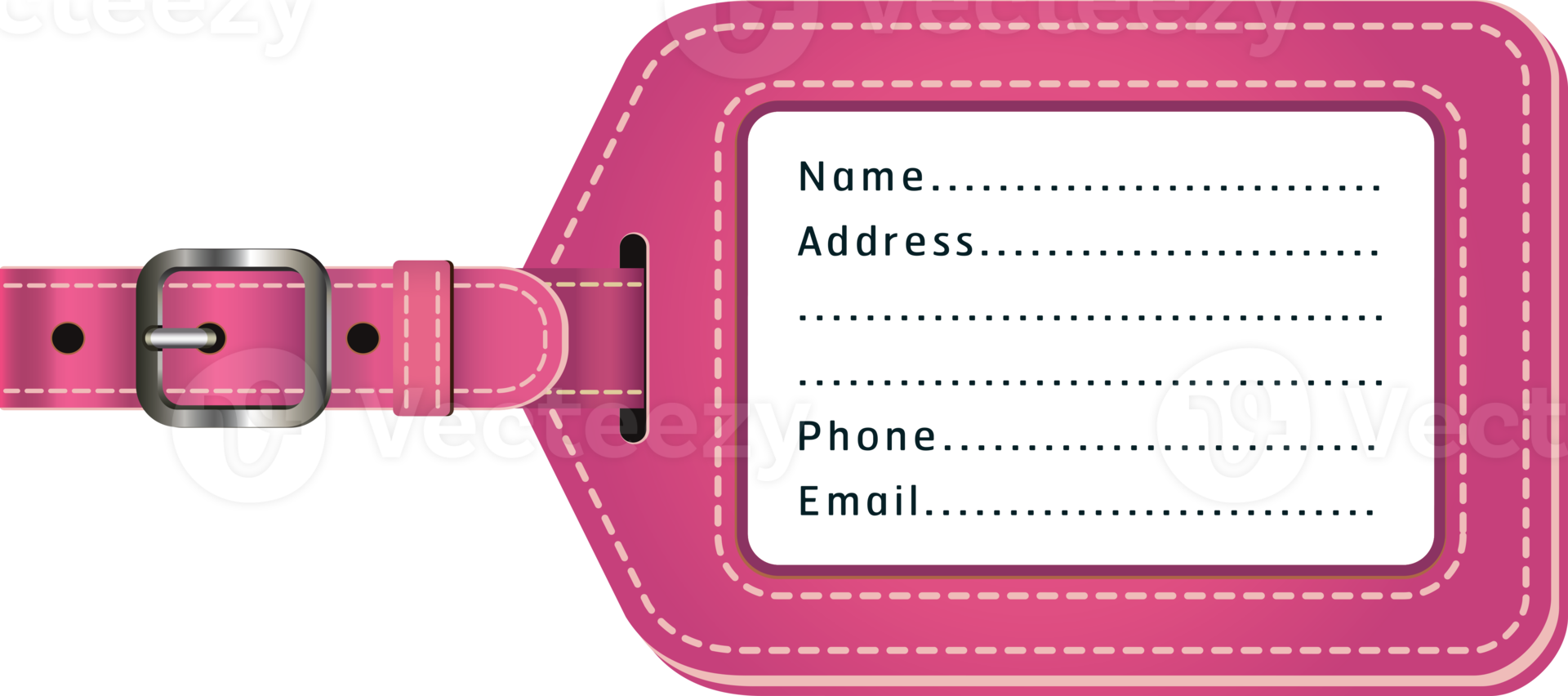 Flight crew luggage name tags png