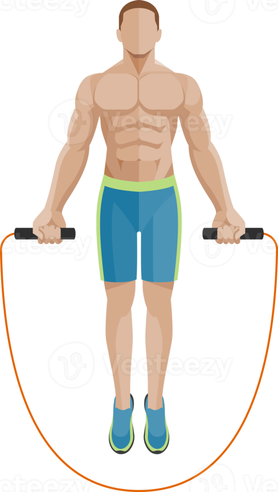 man exercises workout png