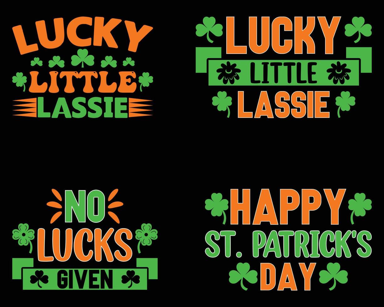 St. patrick's Day Bundle T-Shirt Design. vector