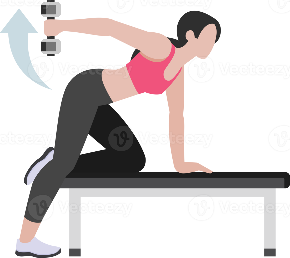 mujer entrenamiento fitness y ejercicios png