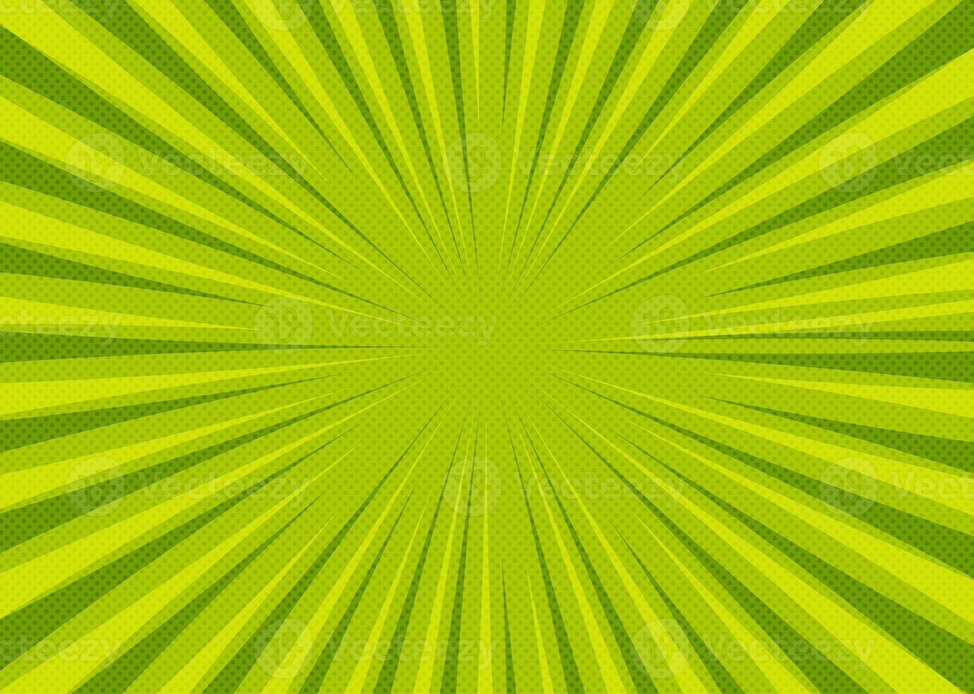 Abstract comic green background. illustration. photo