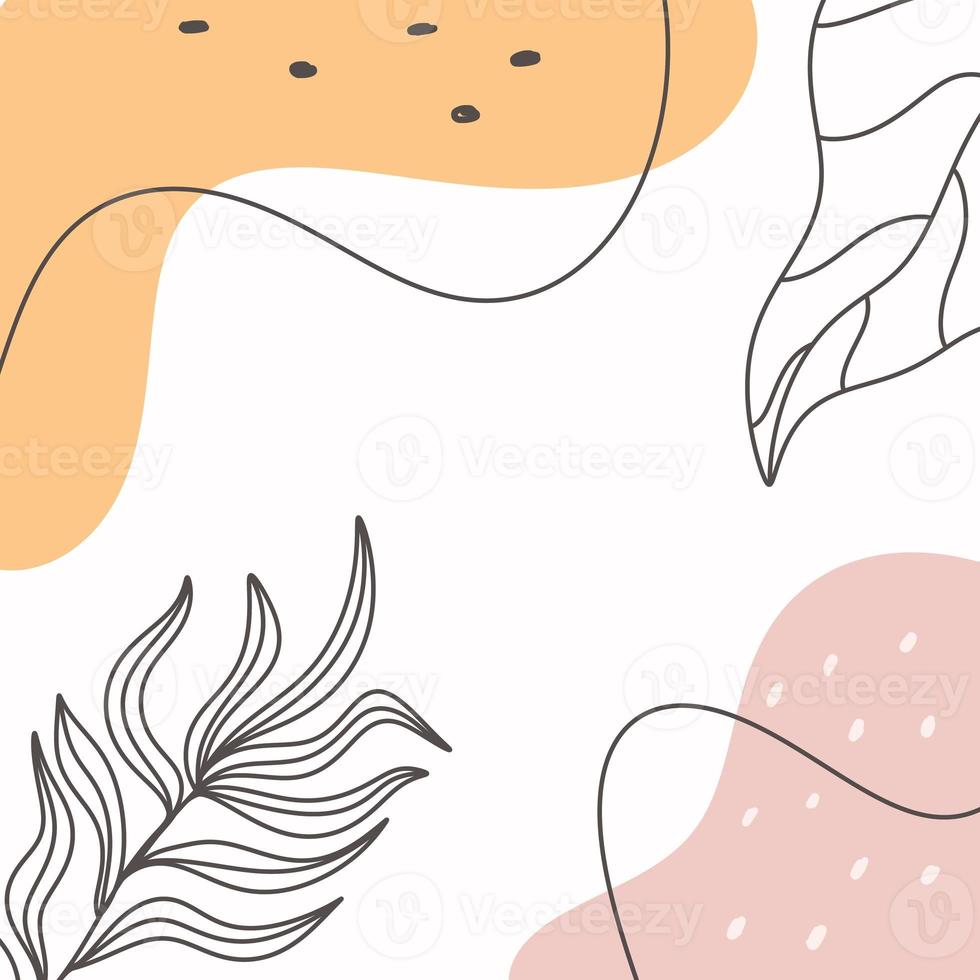 Modern abstract background with geometric shapes. minimalist poster photo