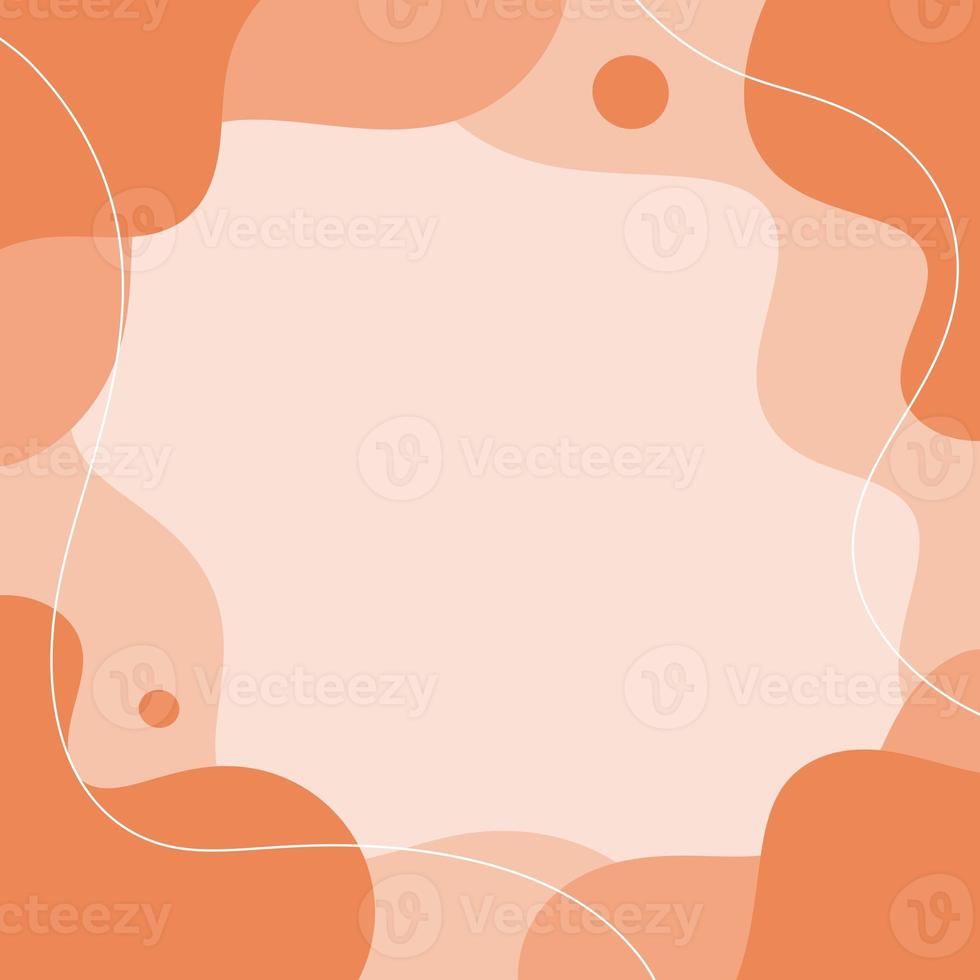 abstract orange shapes background. illustration. photo