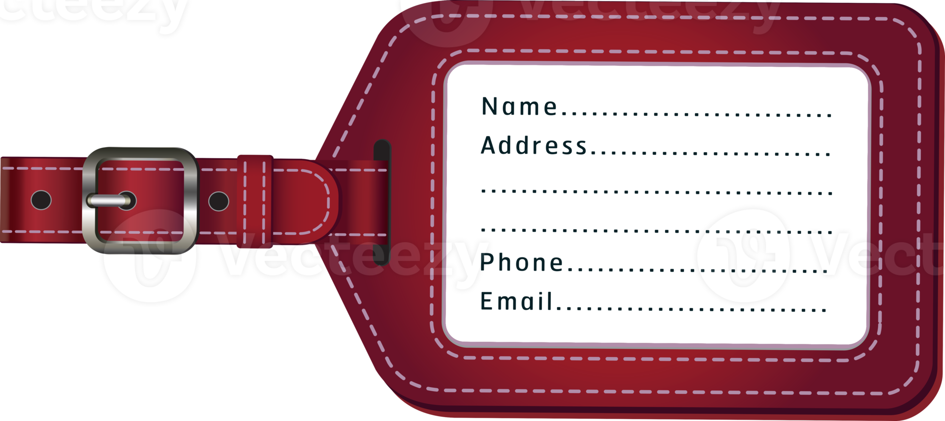 Flight crew luggage name tags png