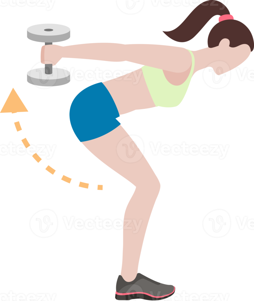 Woman workout fitness png