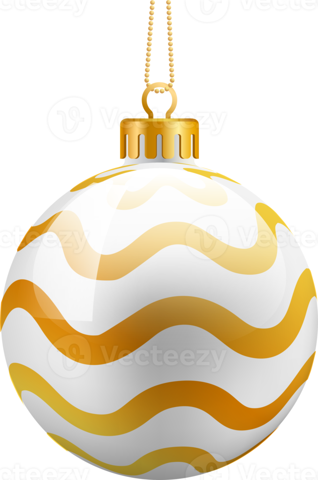 gold christmas balls ornament png