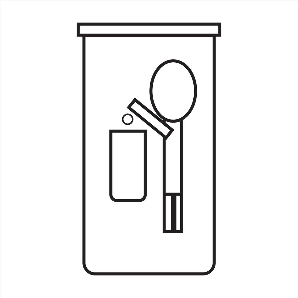 Vector, Image of trash can, Black and white color, with transparent background vector