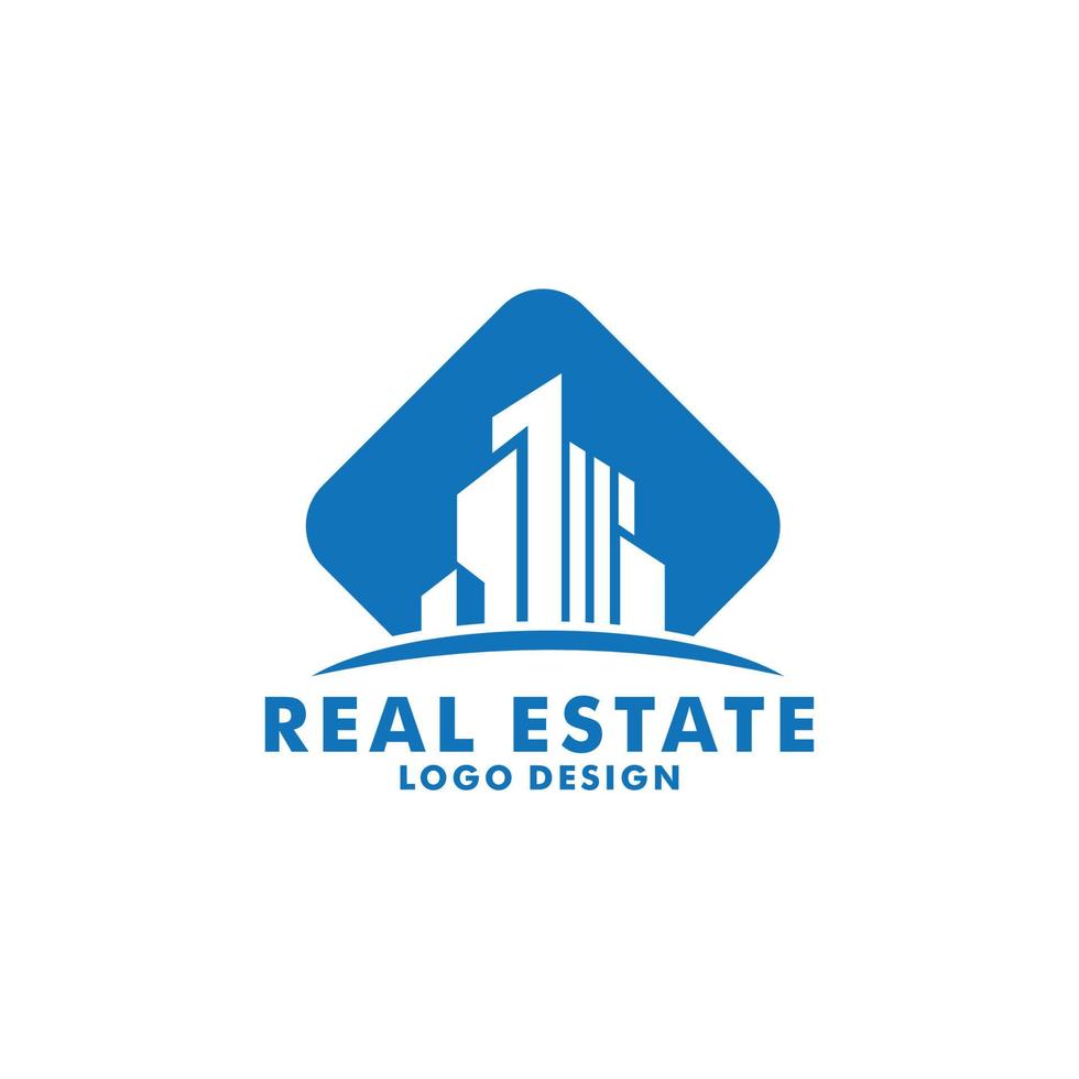 plantilla de logotipo de empresa inmobiliaria moderna, construcción, desarrollo inmobiliario y vector de logotipo de construcción