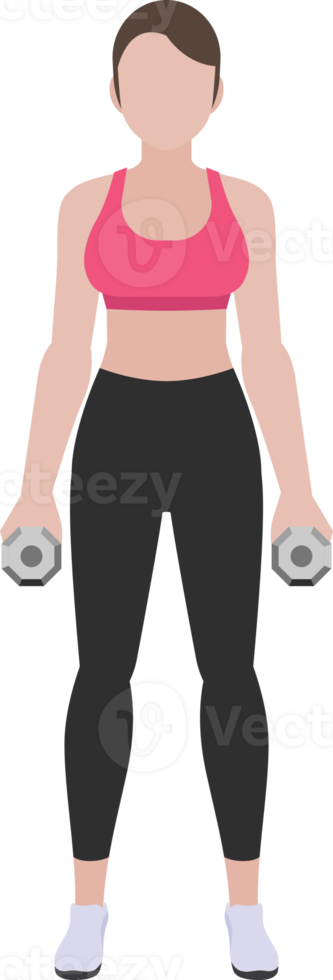 mujer entrenamiento fitness y ejercicios png