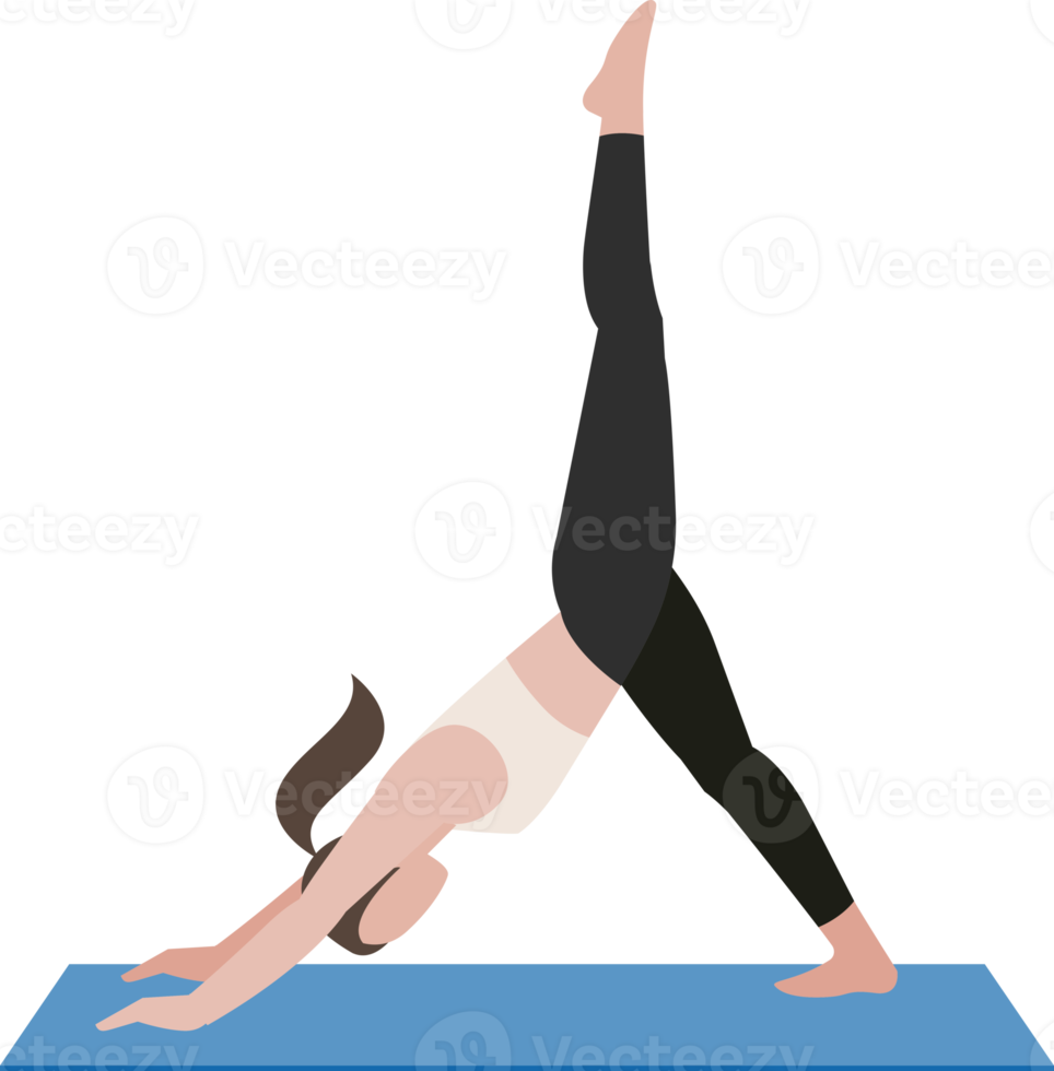 Yoga postures exercises png