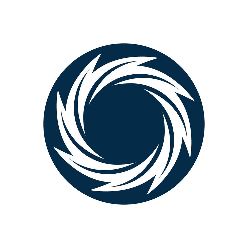 ilustración de icono de símbolo de logotipo de vórtice vector