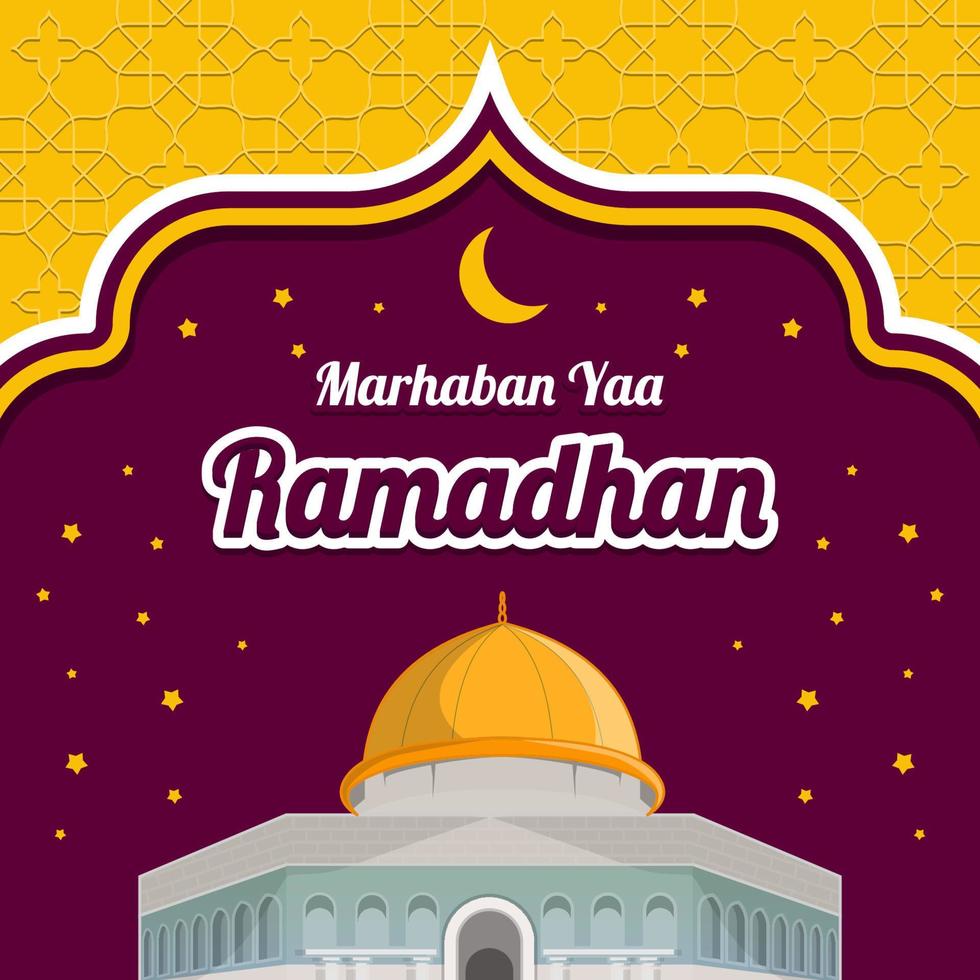 marhaban yaa ramadán vector