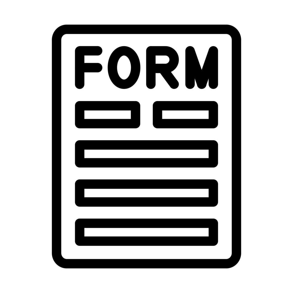 Form Icon Design vector