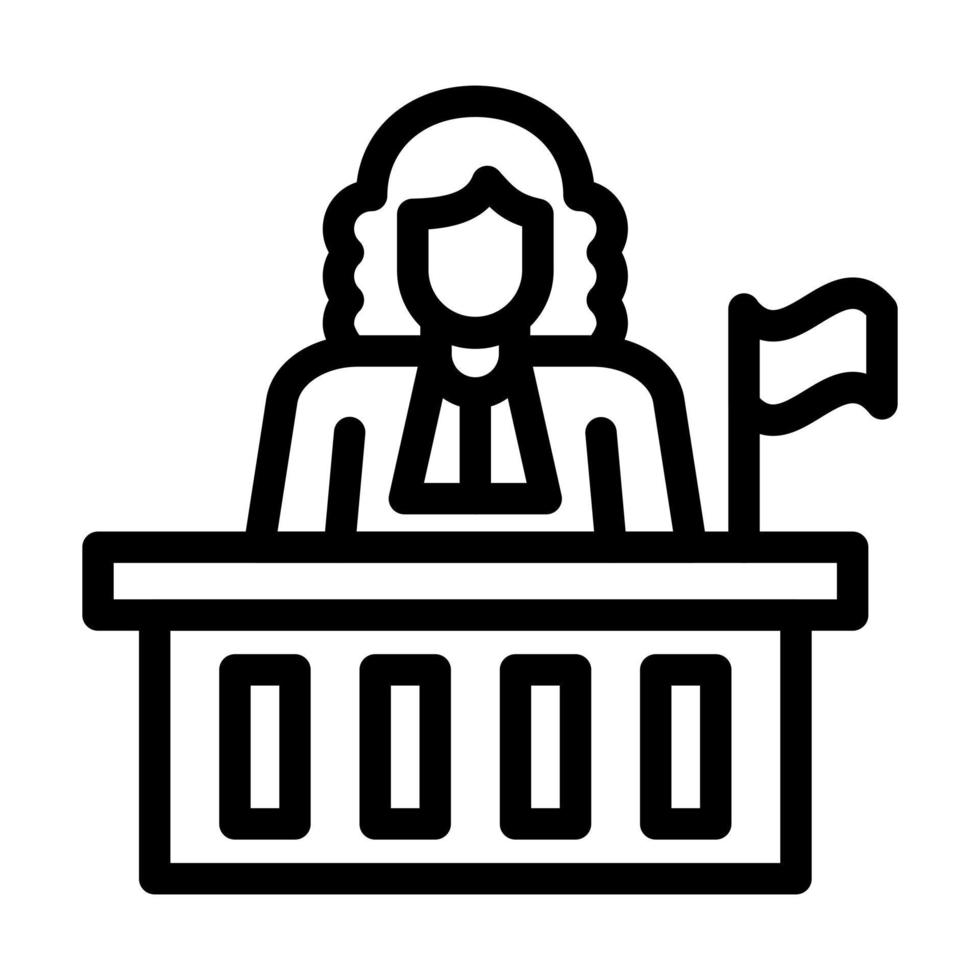 Magistrate Icon Design vector