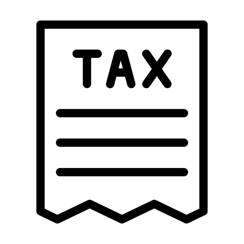 Tax Icon Design vector