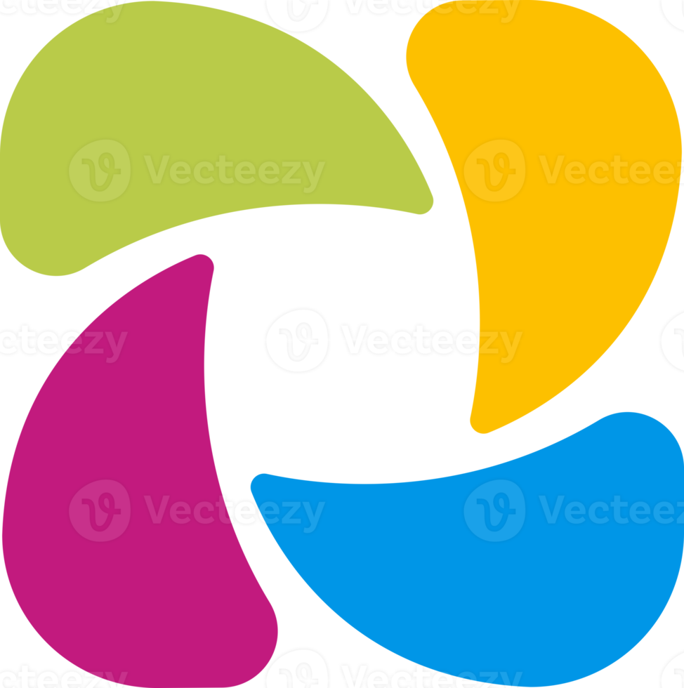 abstract color logo element png