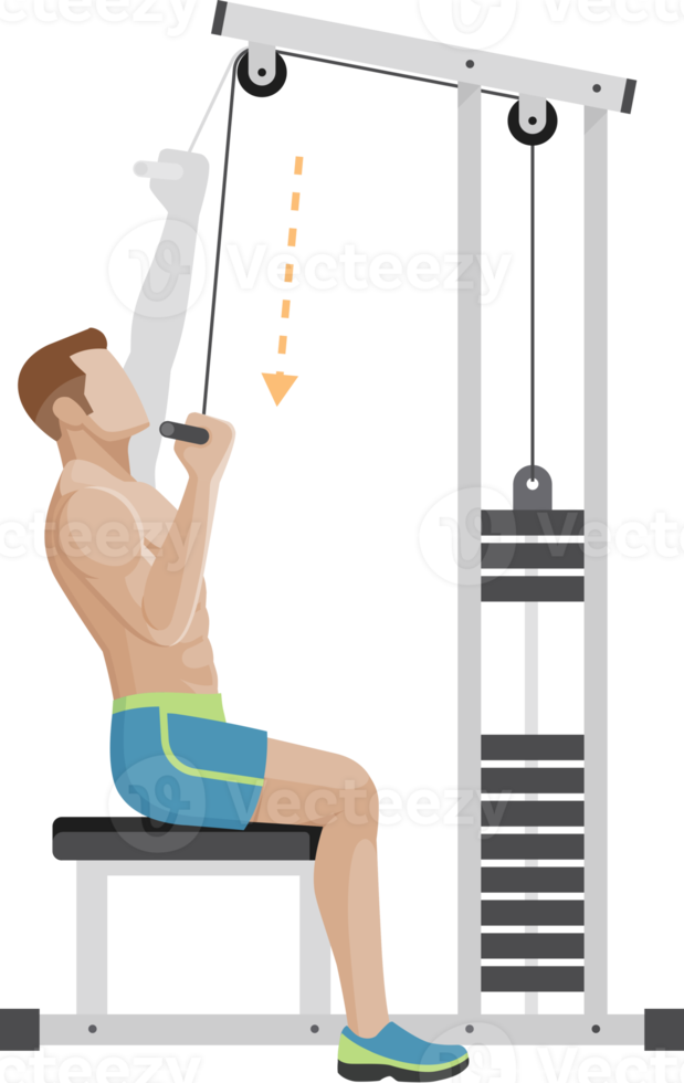man exercises workout png
