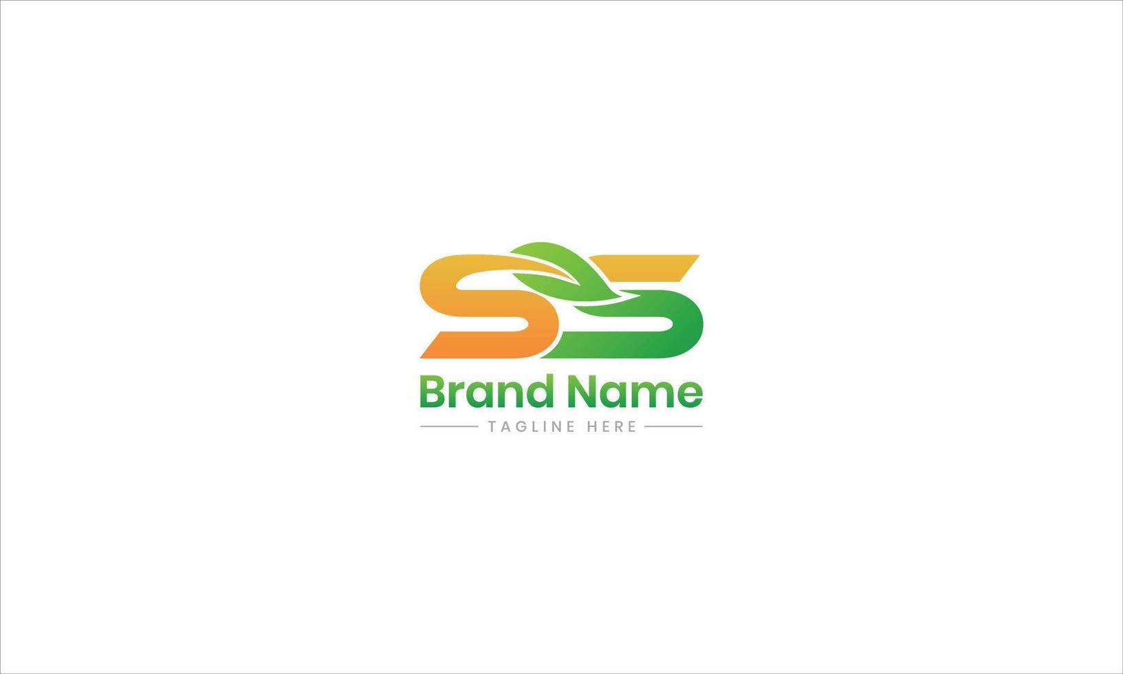 Health Wellness logo with letter ss, ss logo pro vector