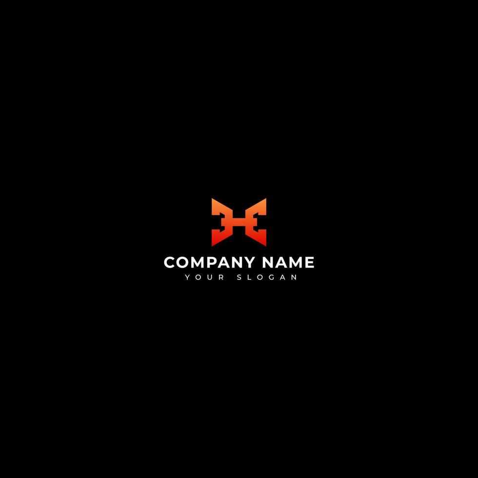 Modern letter H logo vector design template