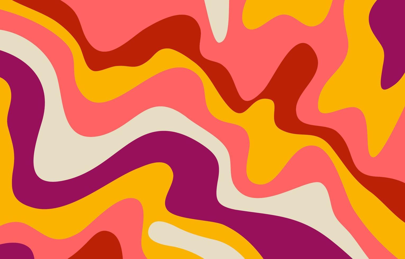 Colorful Groovy background design concept vector