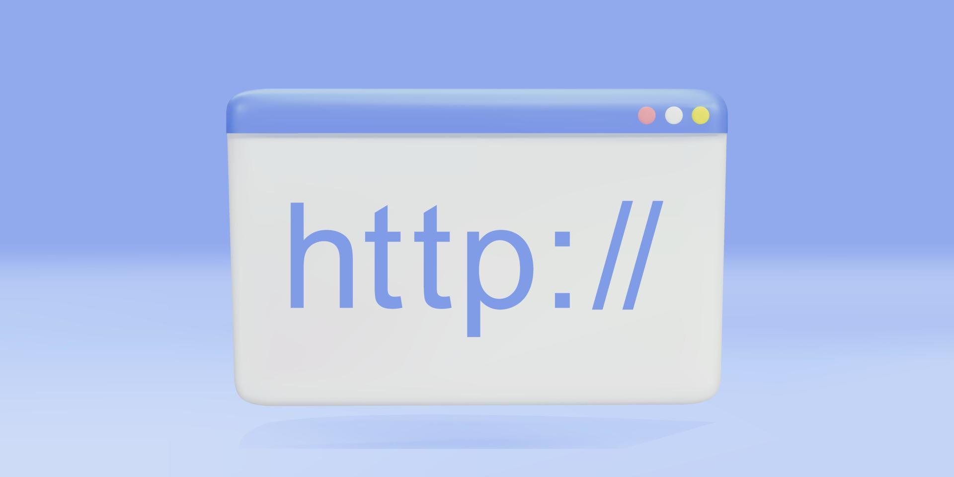3d hypertext transfer protocol concept http data web page web browser