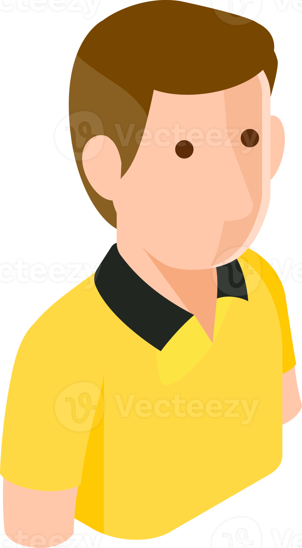 Soccer player isometric 18927315 PNG