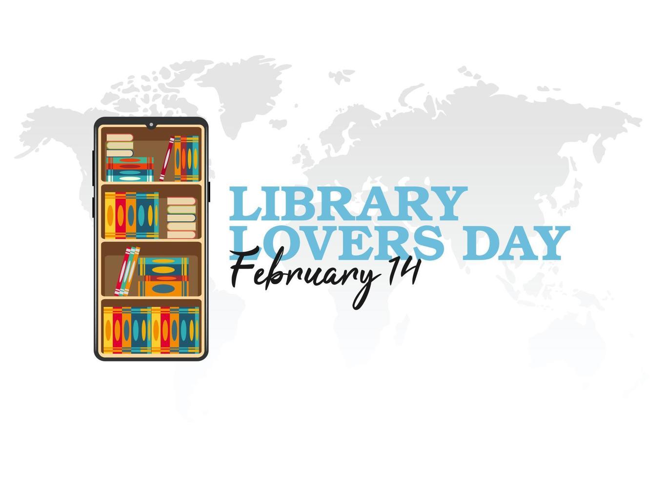 vector graphic of library lovers day good for national library lovers