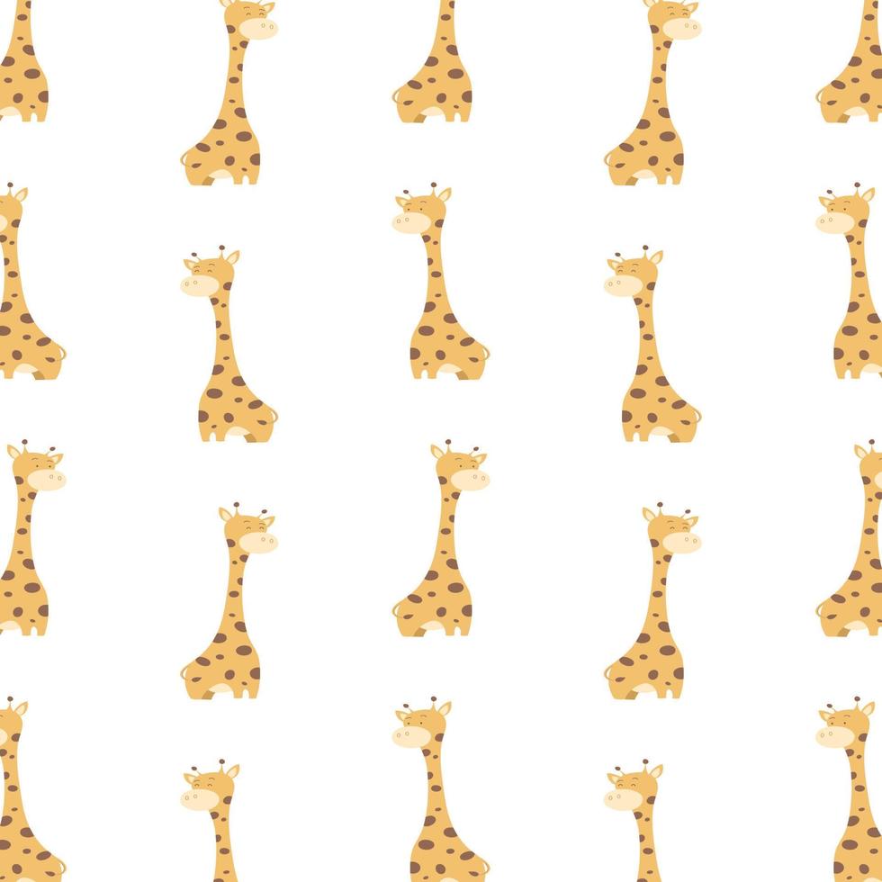 Cute giraffes on seamless pattern 18927365 Vector Art at Vecteezy