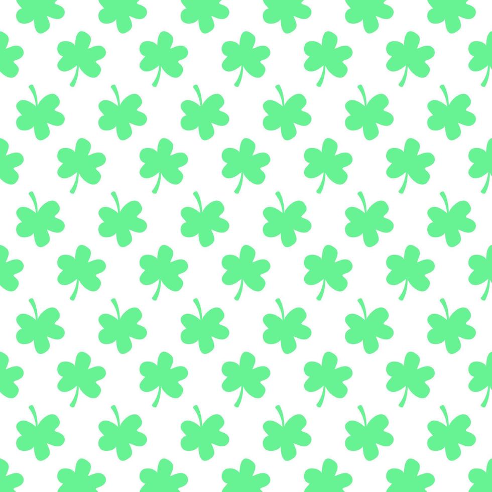 Vector seamless pattern with green leaves