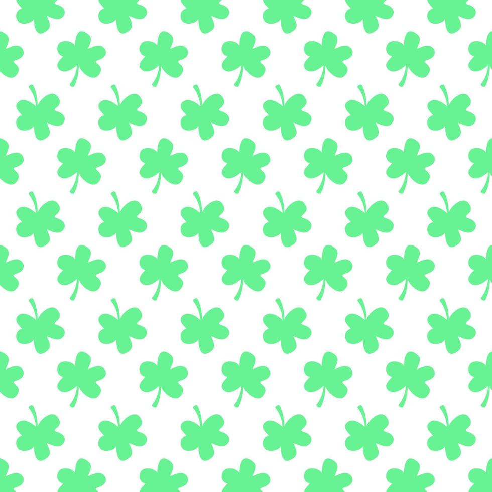 Vector seamless pattern with green leaves