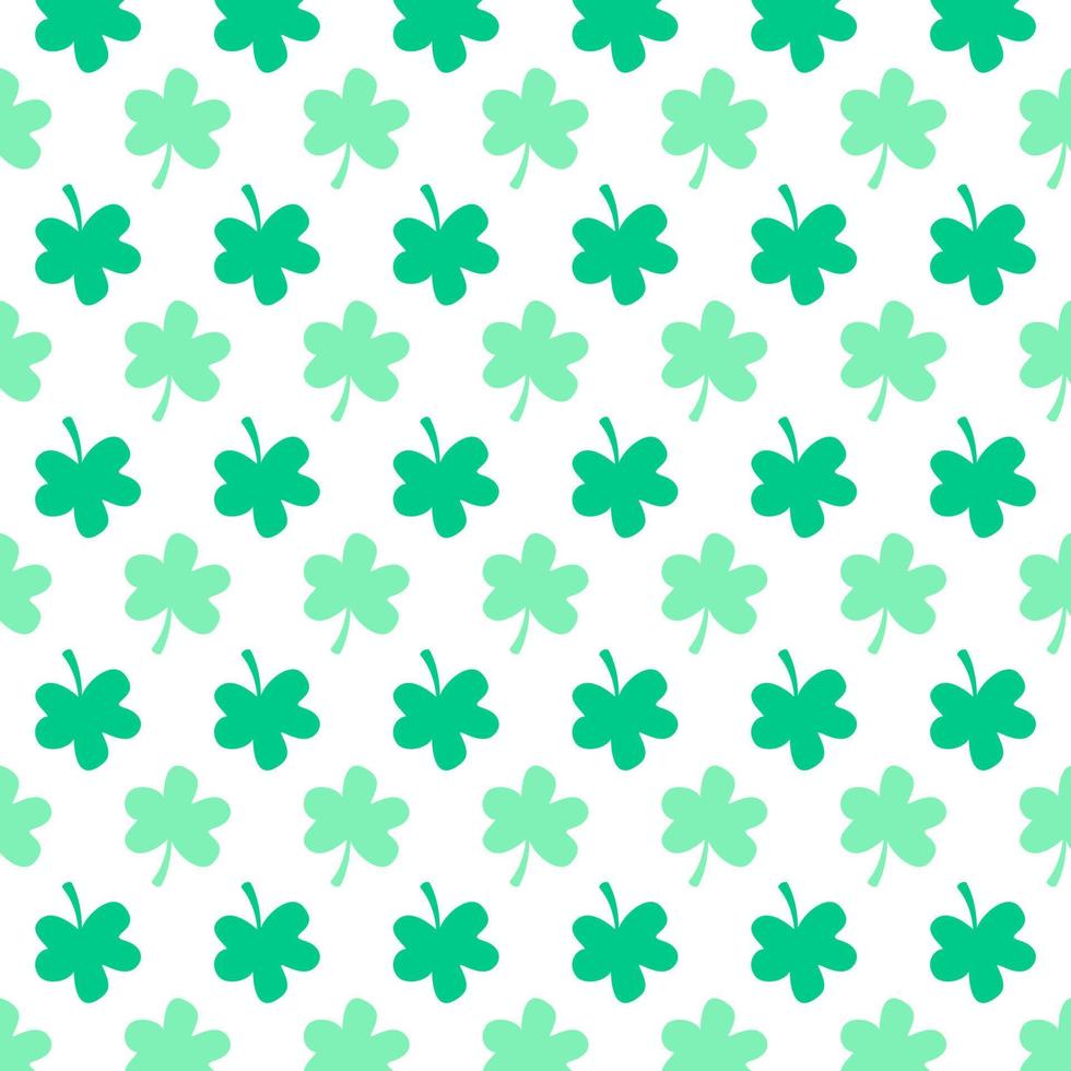 Vector seamless pattern with green leaves