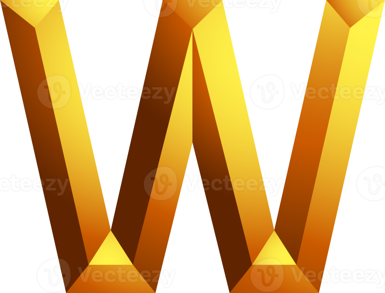 Alphabet gold colour style png