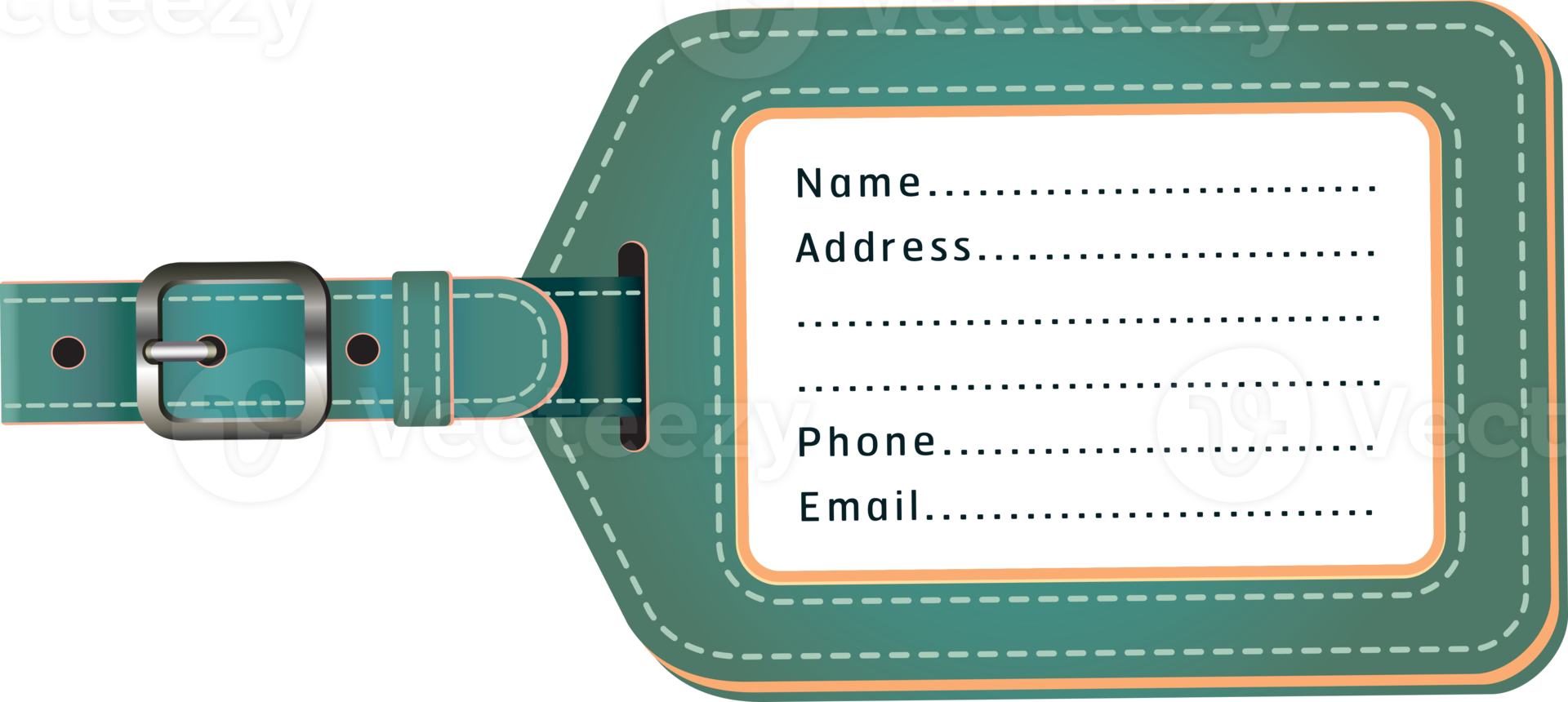 Flight crew luggage name tags png