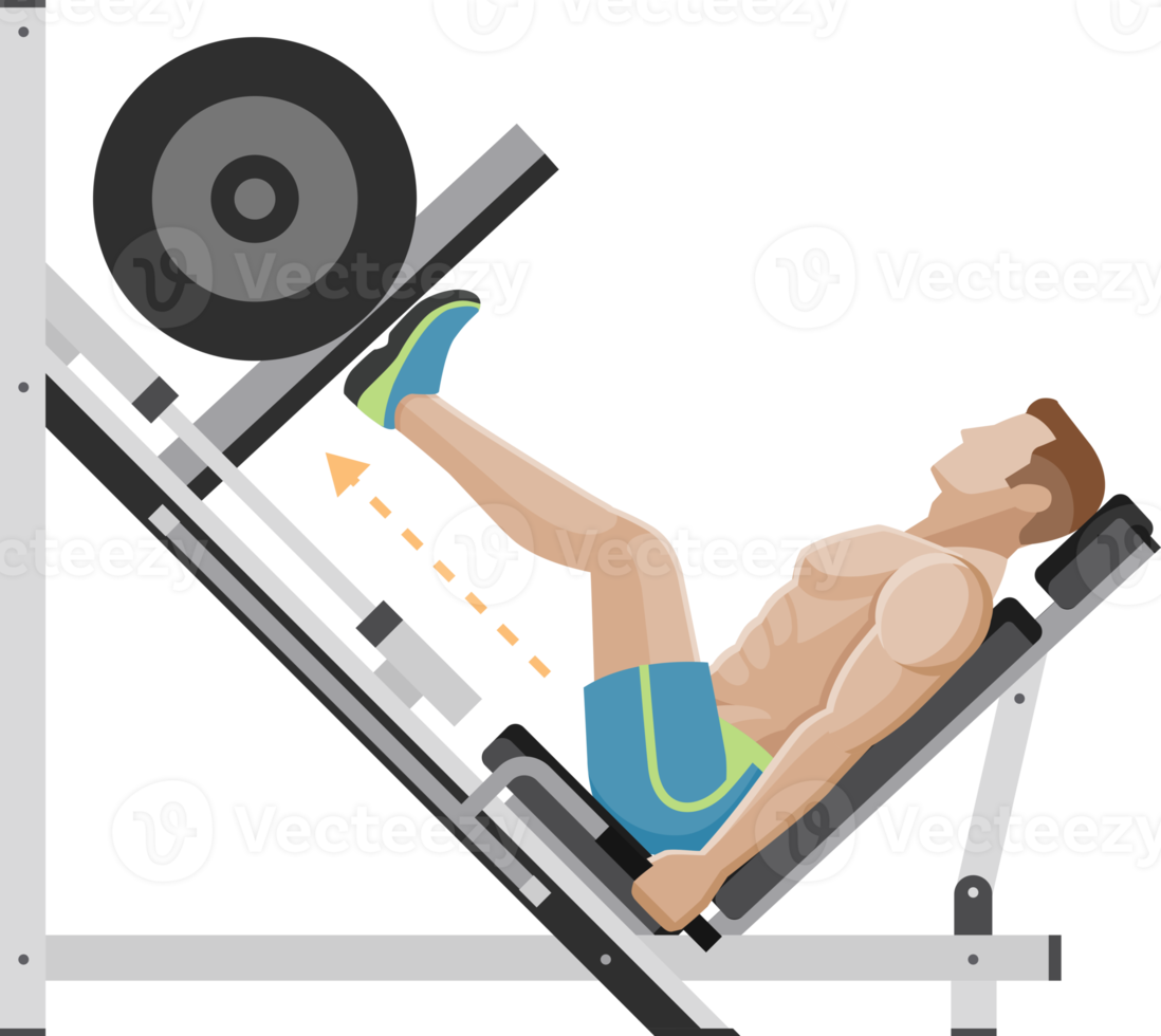 man exercises workout png