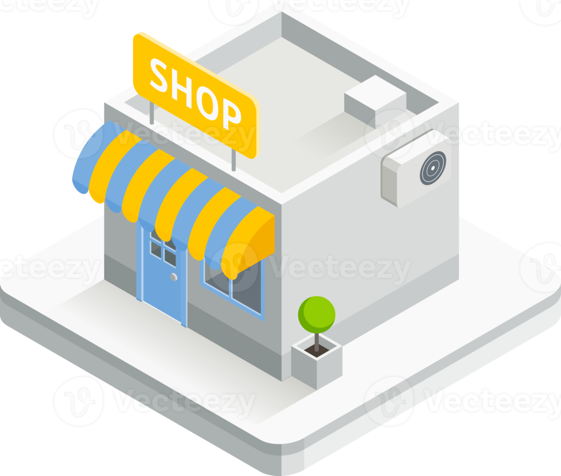 Shop isometric icon png